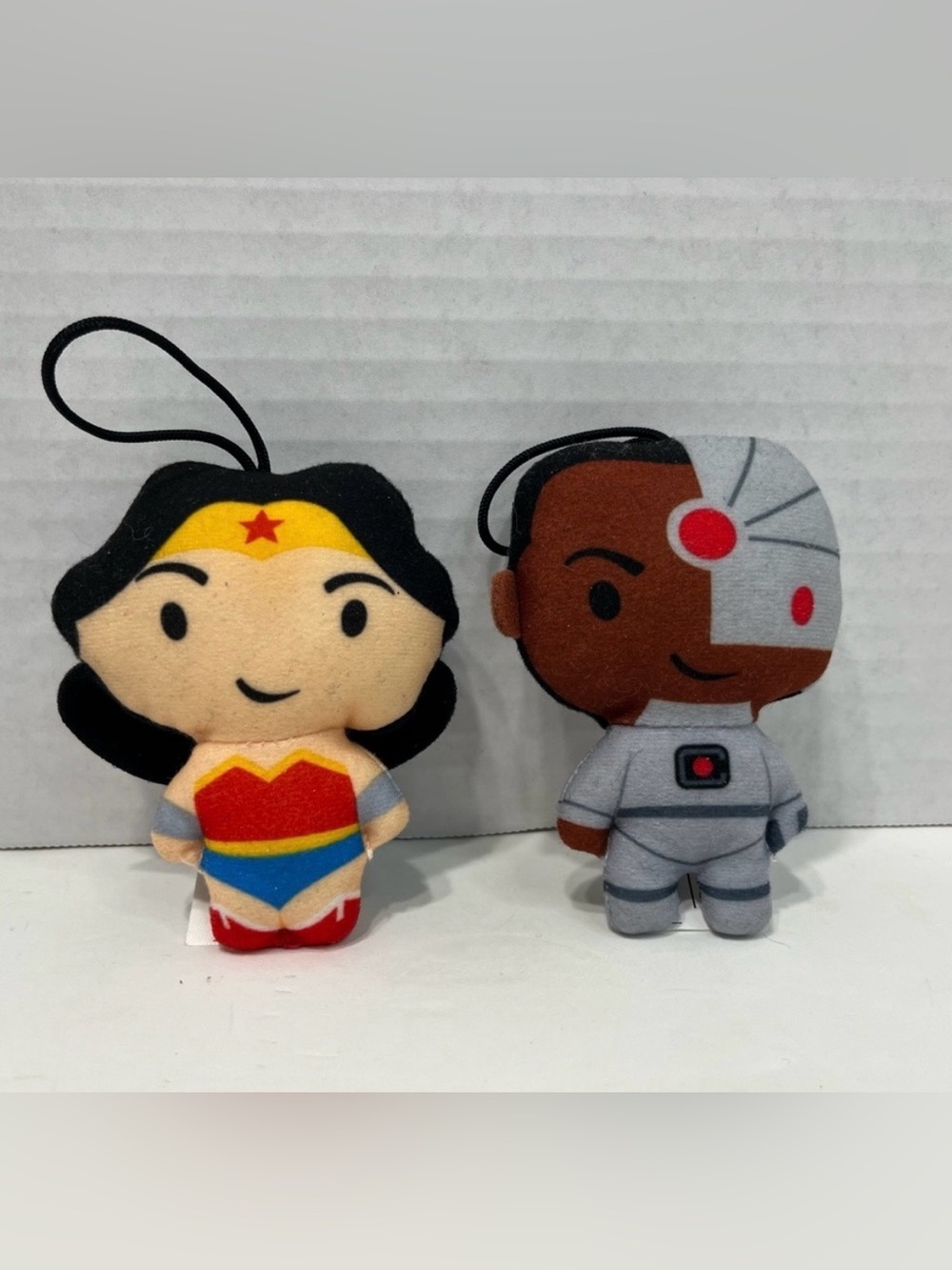 McDonald's Happy Toy Meal 2021 DC Comics Cyborg Wonder Woman Soft Plush toys